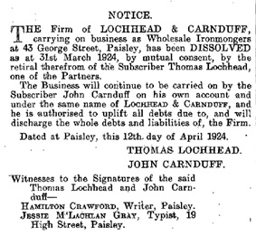 lockhead and carnduff