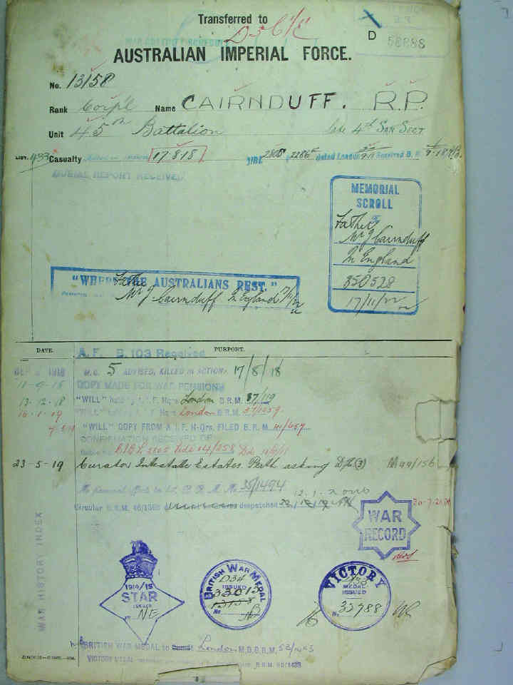 war record